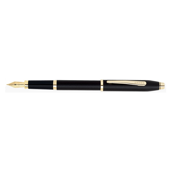 Cross Century II Fountain Pen – Matte Black Gold Trim