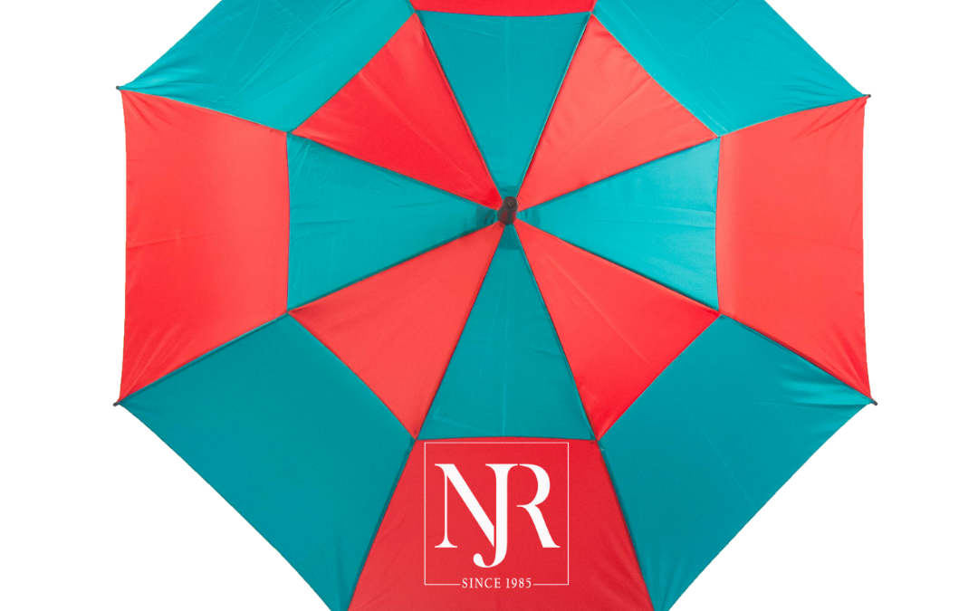 24″ Auto-Open Regular Umbrella – Double Color Alternate