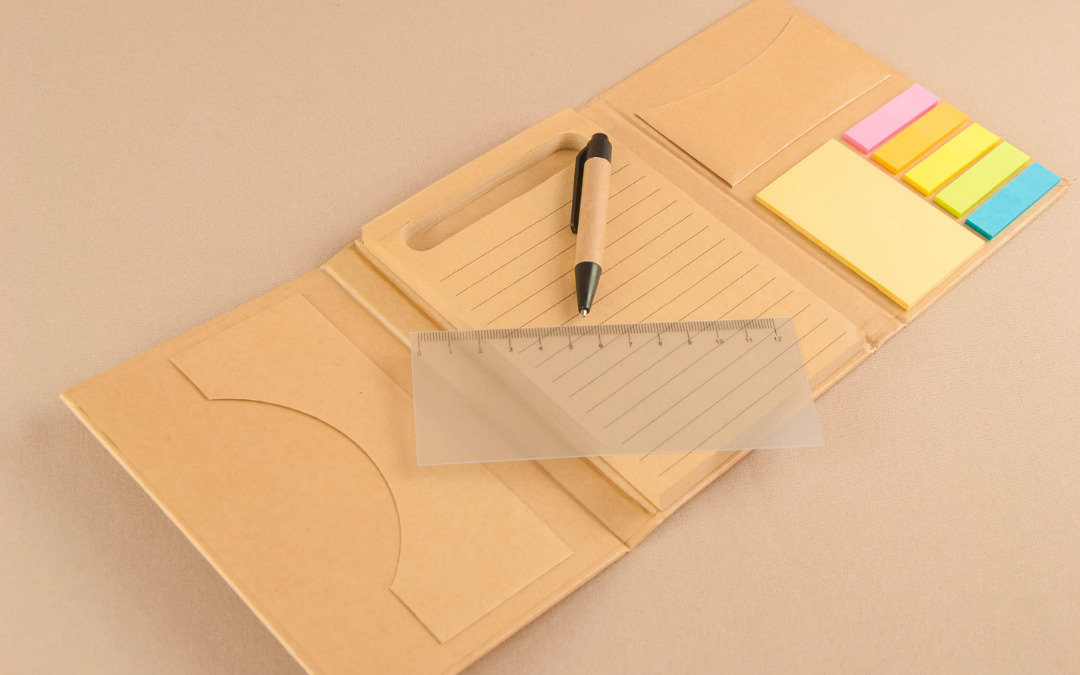 Stationery- Kraft 3 Fold Notepad