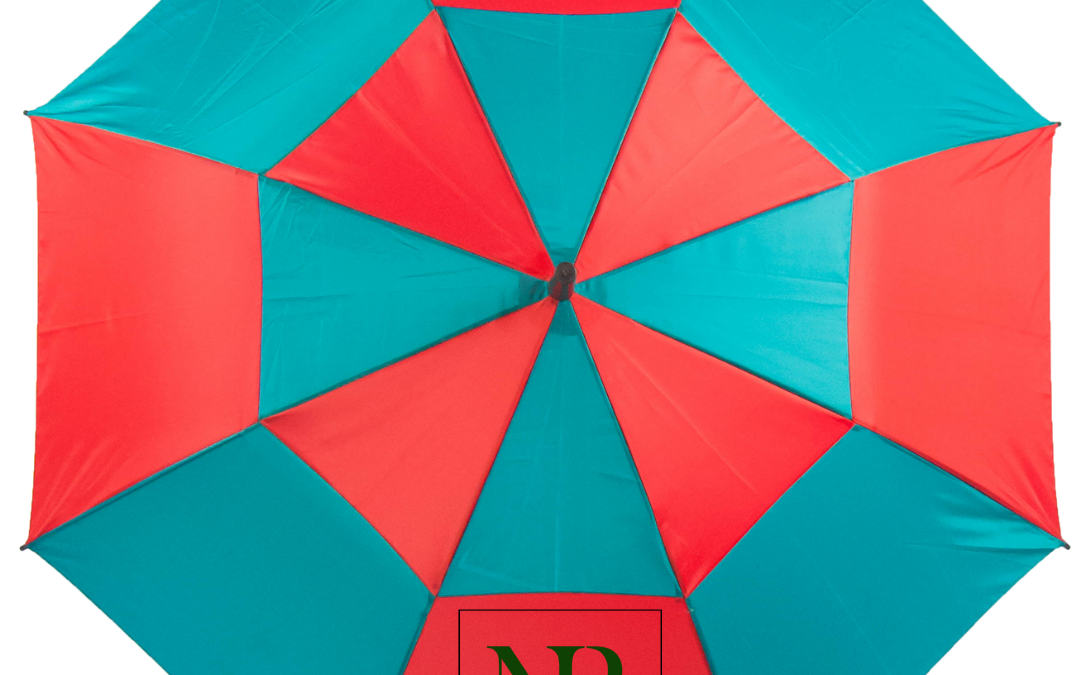 24″ Auto-Open Regular Umbrella – Double Color Alternate