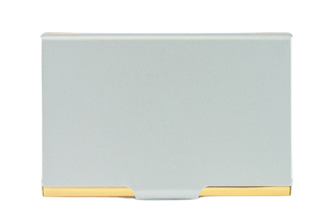 Yellow Gold and Silver Card Case (#84011-14)