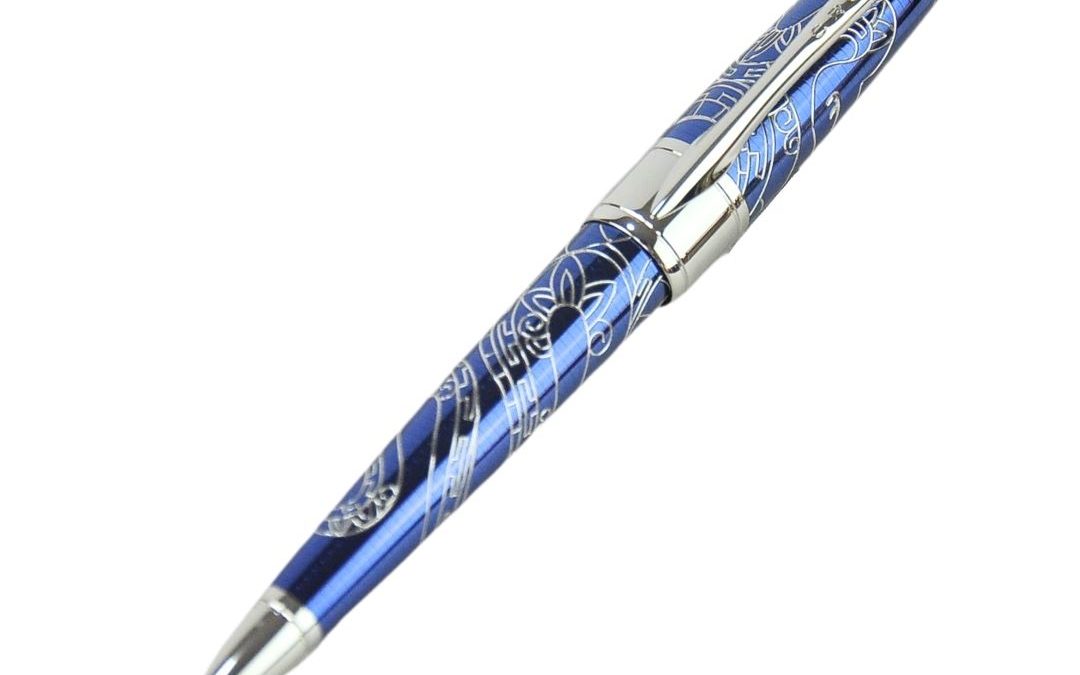 Year of the Snake Blue Lacquer Ballpoint Pen | Chinese Zodiac Collection