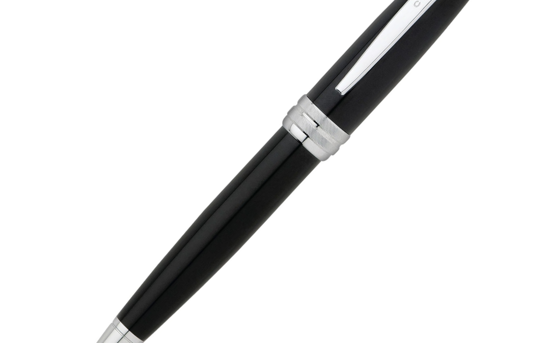 NJR Gifts-CROSS-Bailey-Black Lacquer-Ballpoint Pen 1