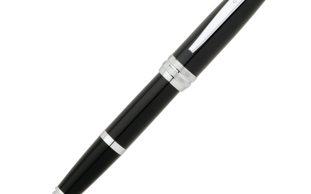 NJR Gifts-CROSS-Bailey-Black Lacquer-Rollerball Pen 1