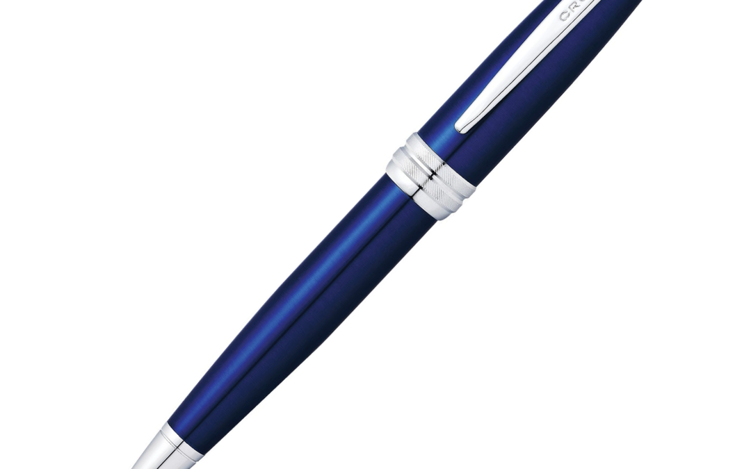 NJR Gifts-CROSS-Bailey-Blue Lacquer-Ballpoint Pen 1