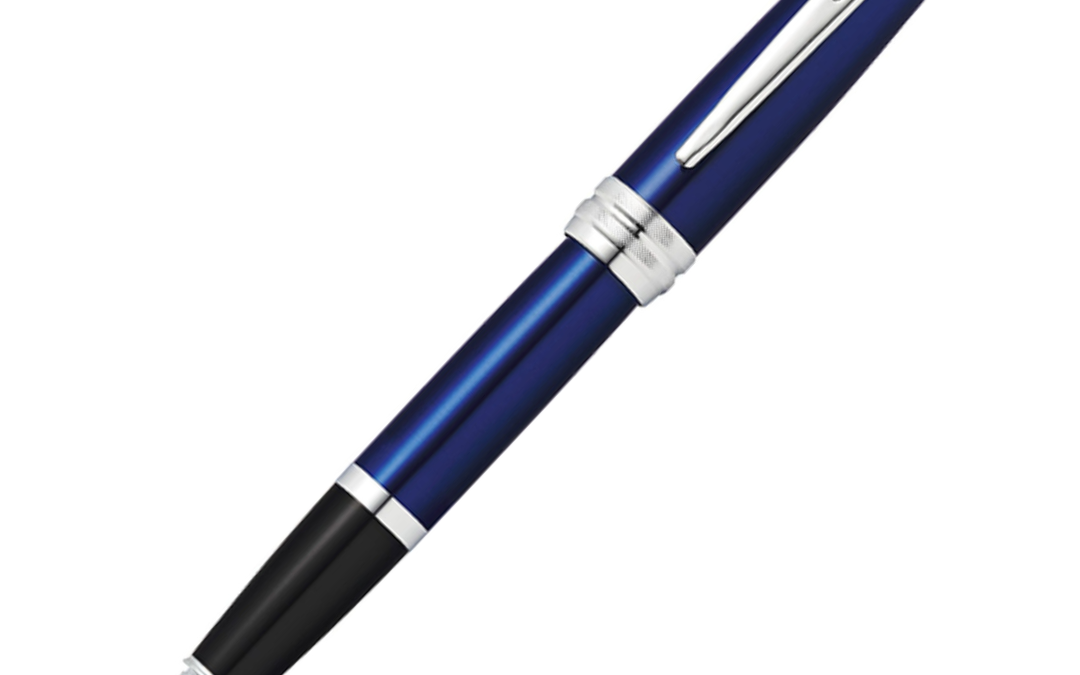 NJR Gifts-CROSS-Bailey-Blue Lacquer-Rollerball Pen 1