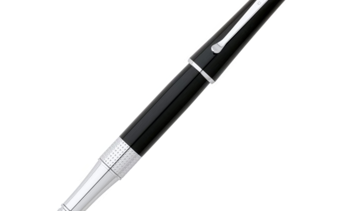 NJR Gifts-CROSS-Beverly-Black Lacquer Rollerball Pen 1