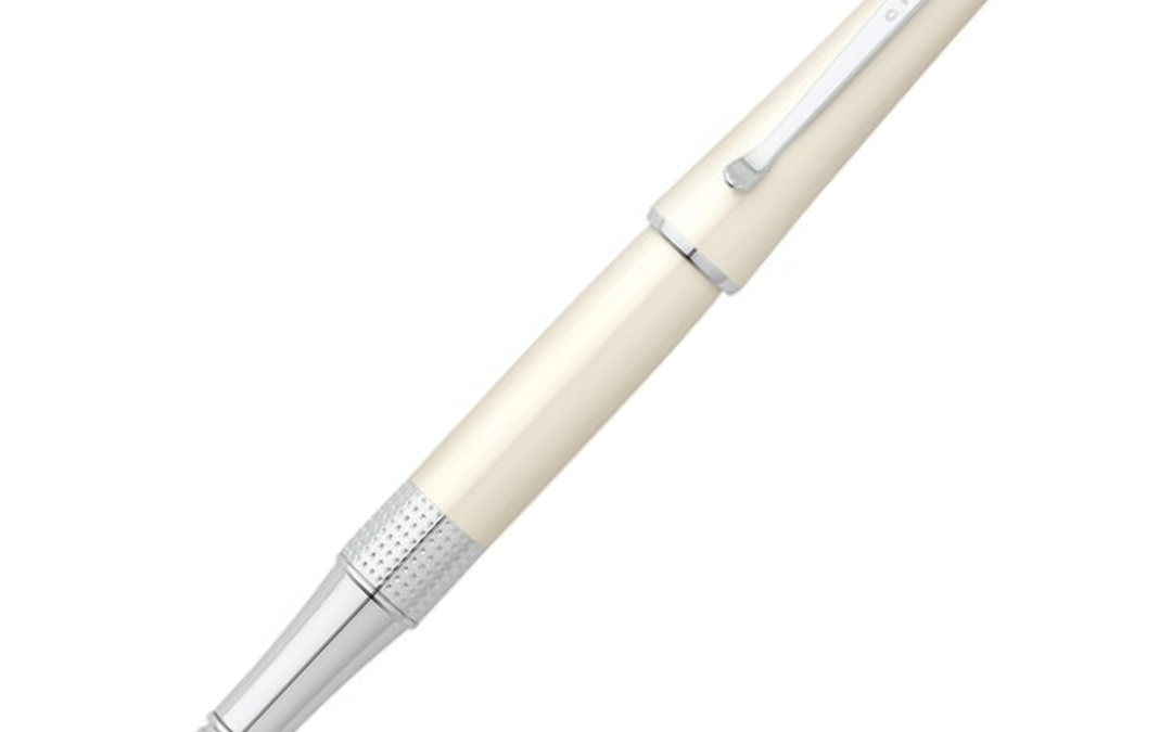 Cross Beverly Pearlescent White Rollerball Pen