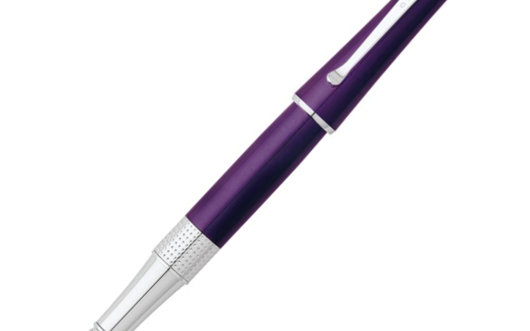 NJR Gifts-CROSS-Beverly-Purple Lacquer Rollerball Pen 1