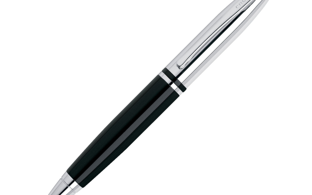 NJR Gifts-Cross Calais Black Chrome Ballpoint Pen 1