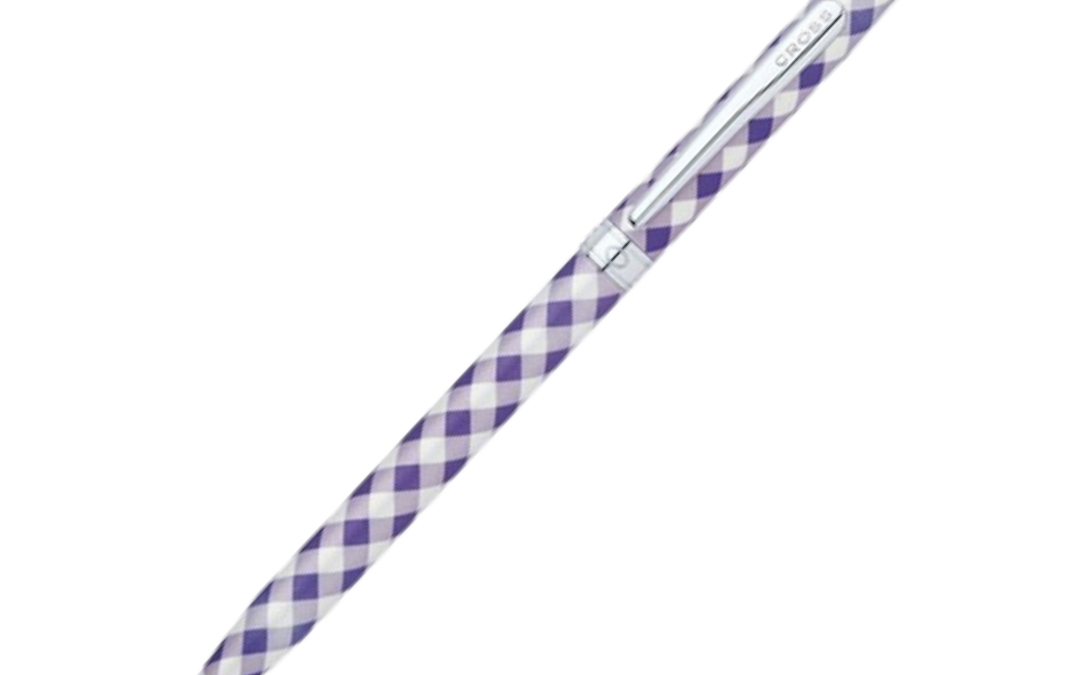 NJR Gifts-CROSS-Century Colors-Gingham Violet-Ballpoint Pen 1