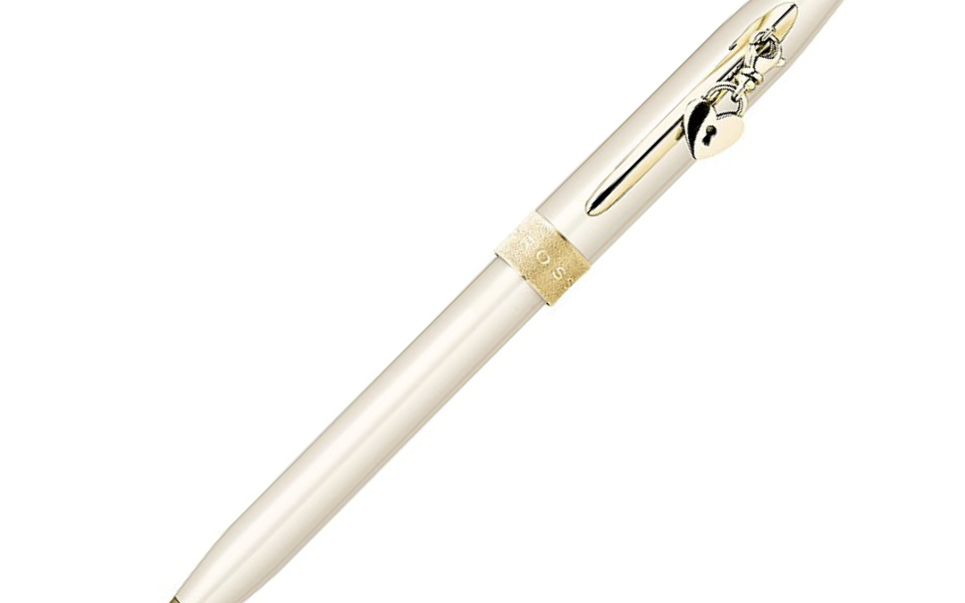 NJR Gifts-CROSS-Sentiment Charm - Pearlescent Ivory Ballpoint Pen 1