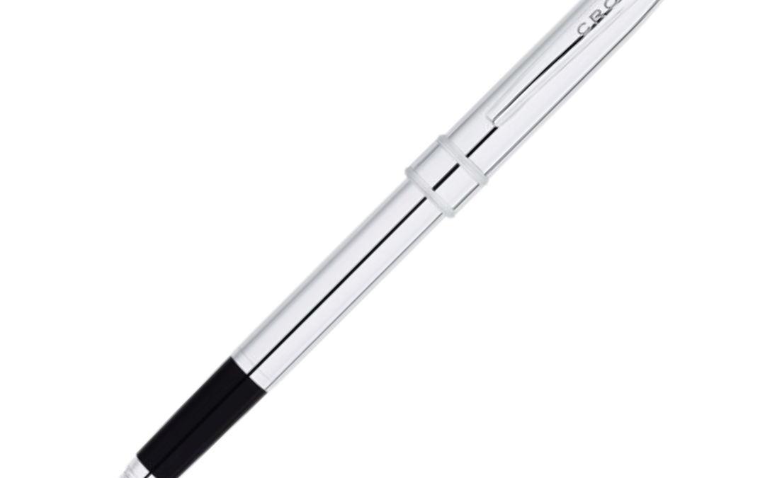 NJR Gifts-Cross Stratford Polished Chrome Rollerball Pen 1