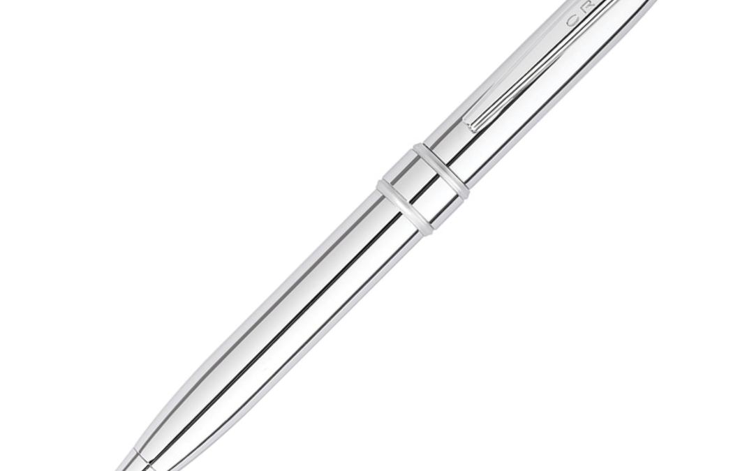 NJR Gifts-Cross Stratford Polished Chrome Ballpoint Pen 1