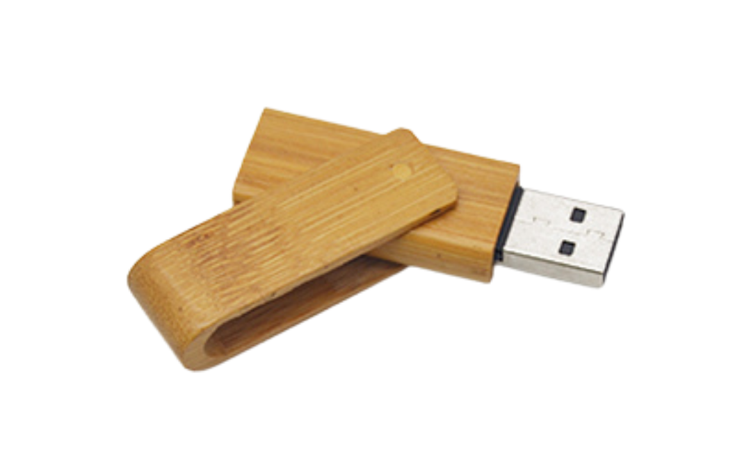 USB Flash Drive Wooden Swivel (USB009)