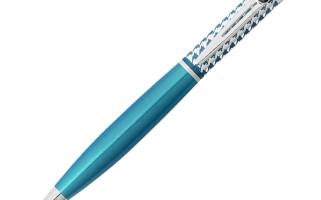 Franklin Covey Harrisburg Teal Blue Lacquer Ballpoint Pen