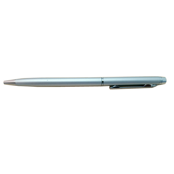 Flat Top Ballpen Matte Silver
