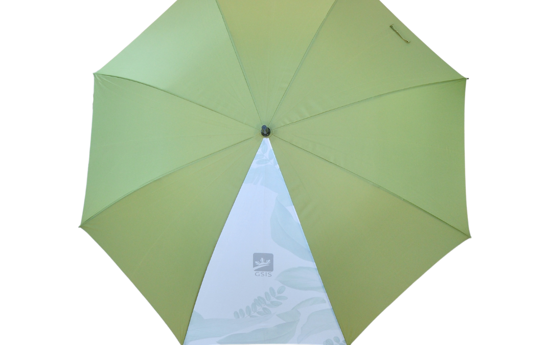 30″ Golf Umbrella with White Panel Print (GSIS)