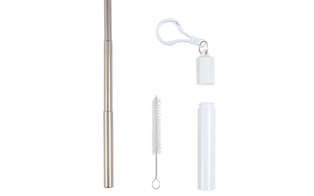 NJRGIFTS-FOODWARE-Collapsible Telescopic Straw Set 1