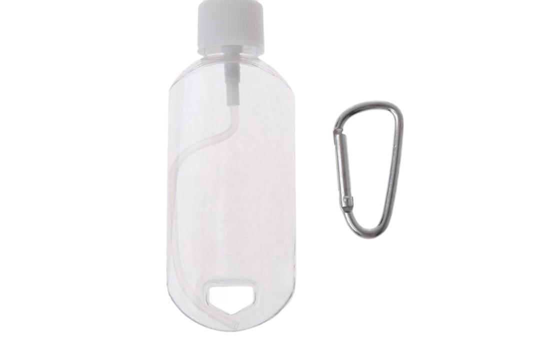 Clear Alcohol Spray Bottle with Carabiner -50 ML (HS1009)