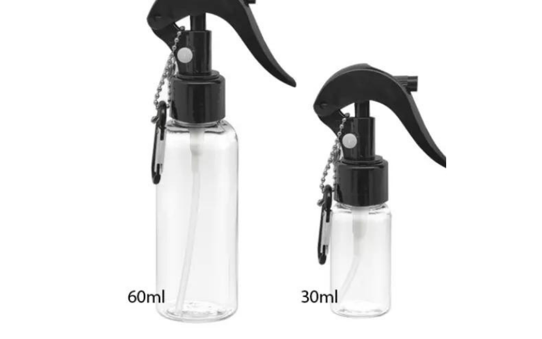 NJRGIFTS-Health and Wellness-Alcohol Spray Bottle- Trigger Spray with Carabiner 1