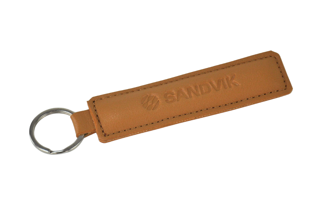Custom Leather Keychain (SANDVIK)