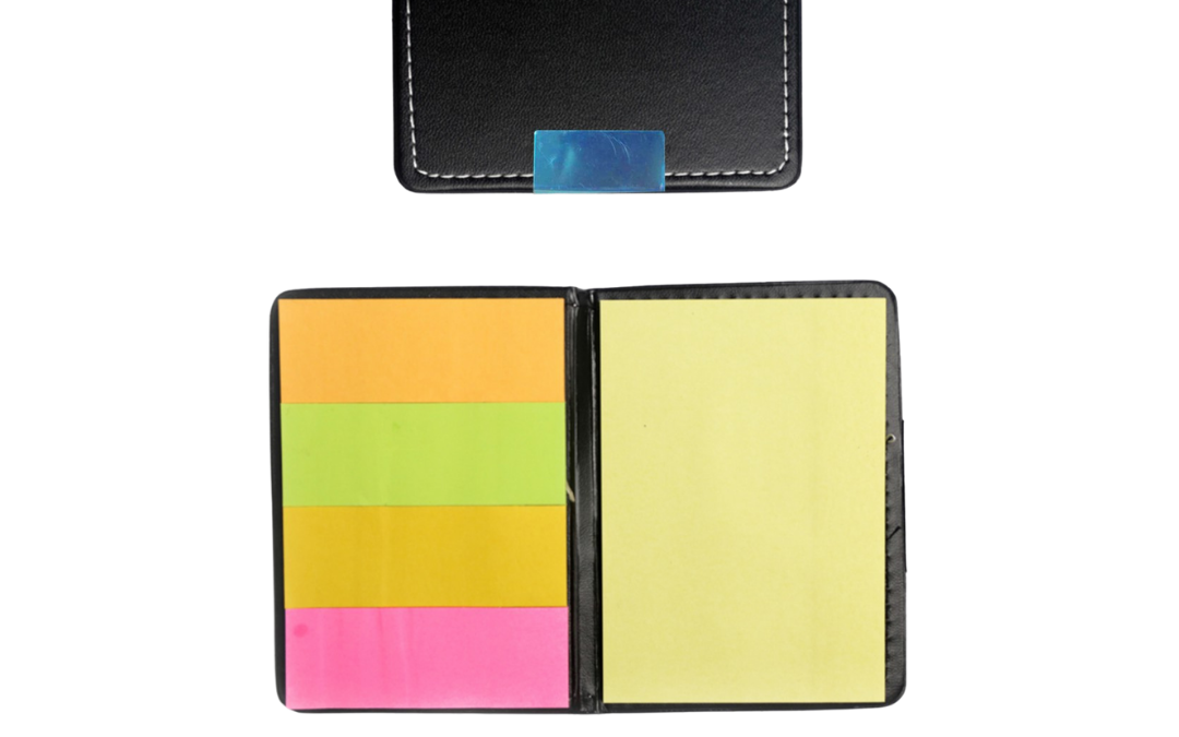 NJR Gifts- Leather Sticky Notes and Page Marker