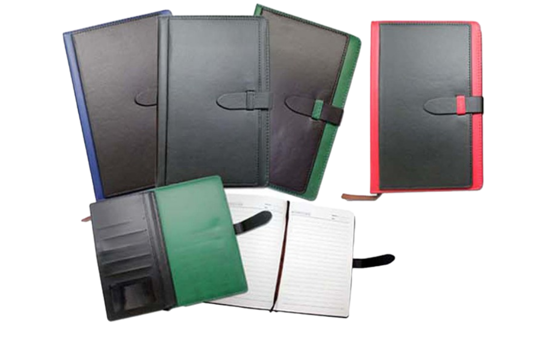 A5 PU Leather Notebook with Belt Strap Enclosure (NB8225)