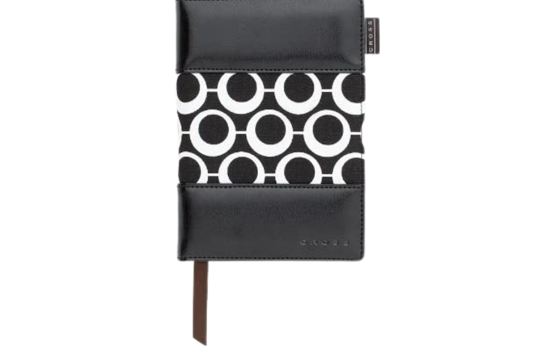 Cross Signature Journal Black with Dots (Small)