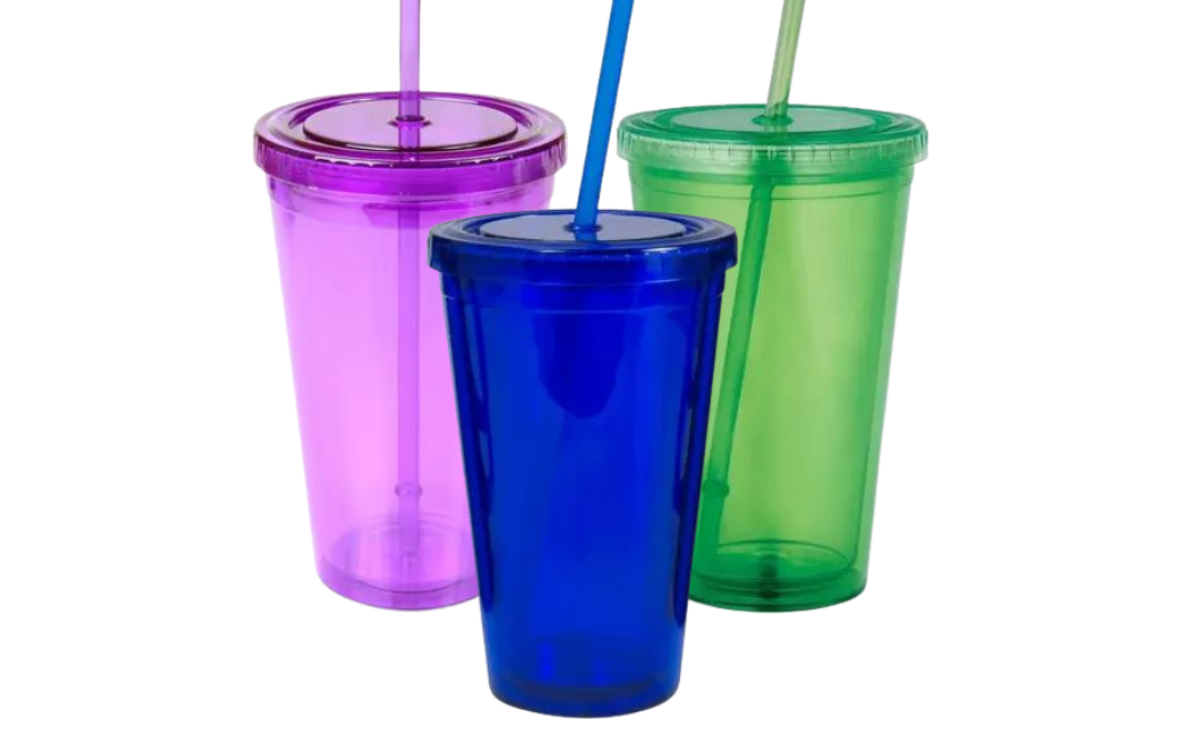 Acrylic Tumbler with Straw (AS369)