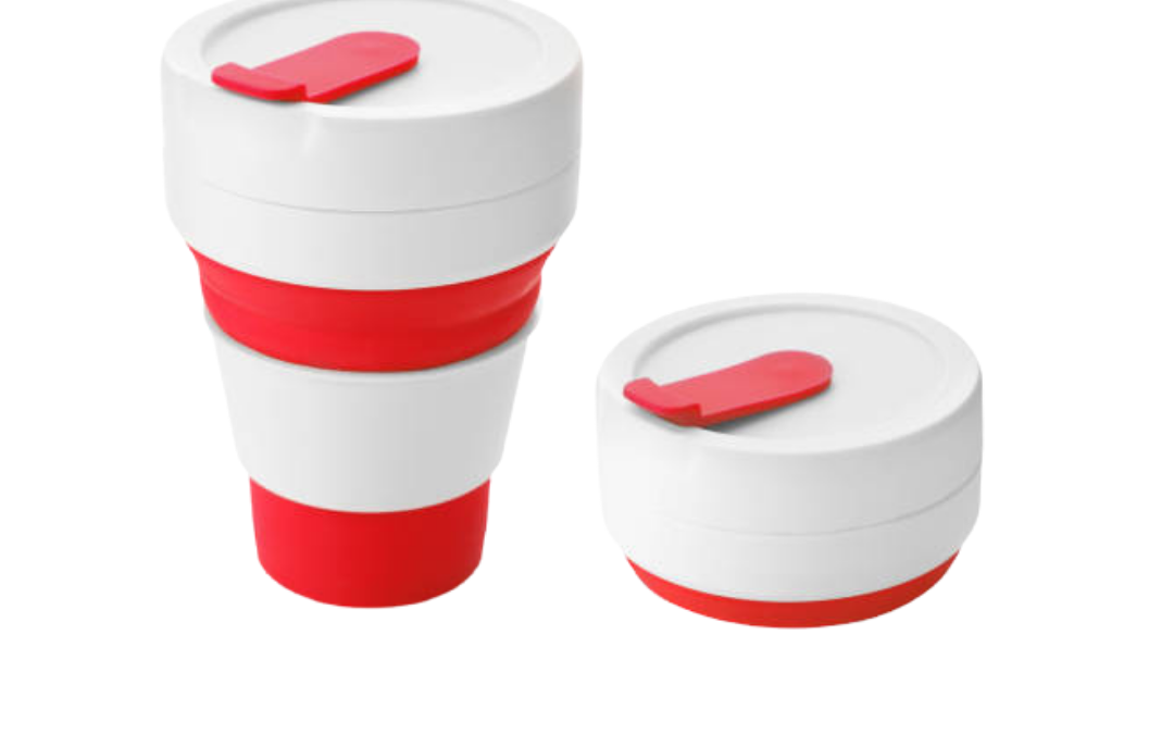Collapsible Silicone Mug with Cover 380ML (SM1306)