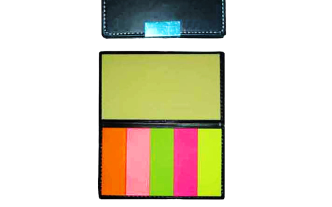 Leather Notebook Sticky Notes / Page Markers (MP158)