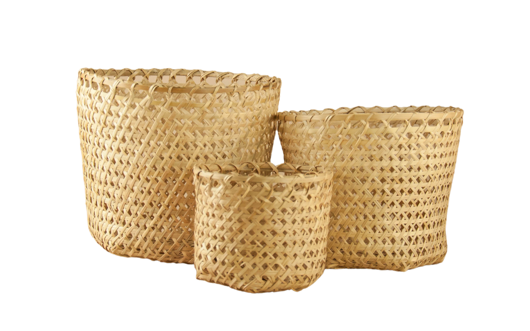 Nila Woven Basket | Round Gift Basket