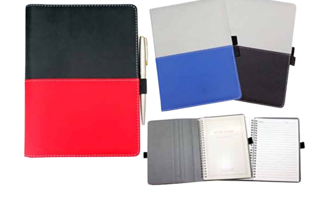 2 Tone PU Leatherette Notebook – Refillable Open Dated (NB2574)