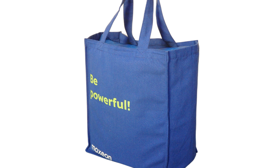 Colored Canvas Full Gusset Tote Bag (Maxeon)