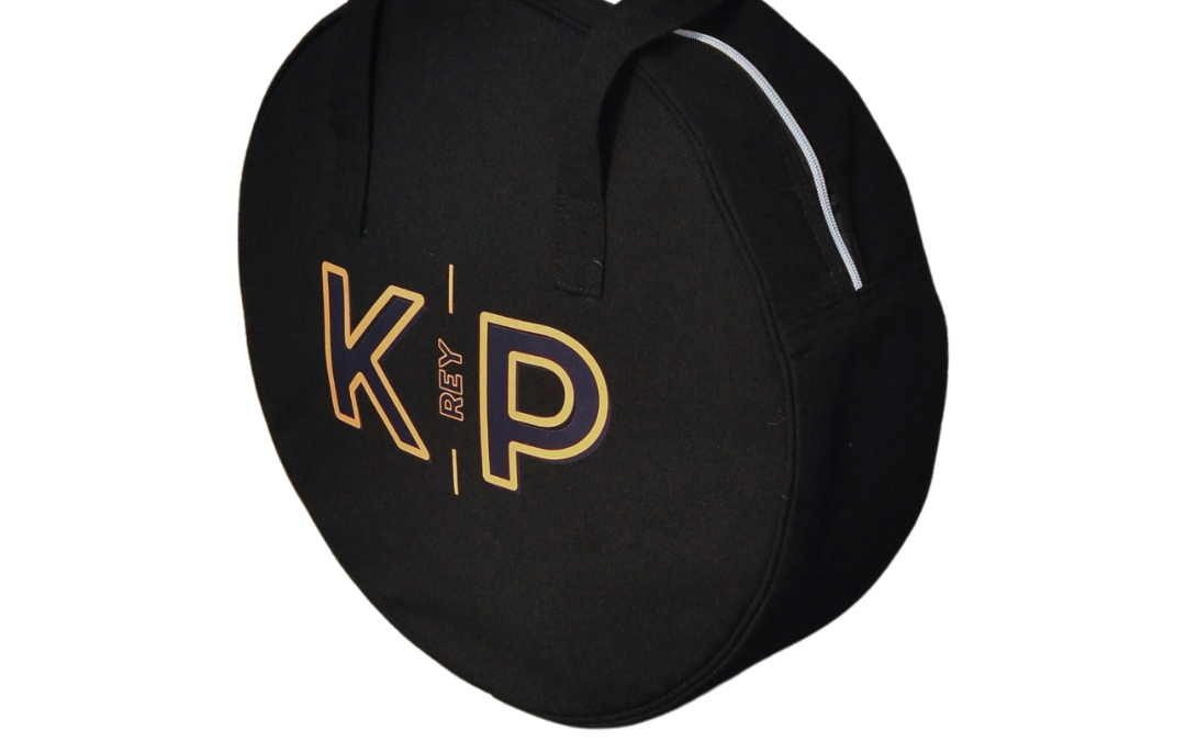 Round Tote Bag with Zipper Enclosure