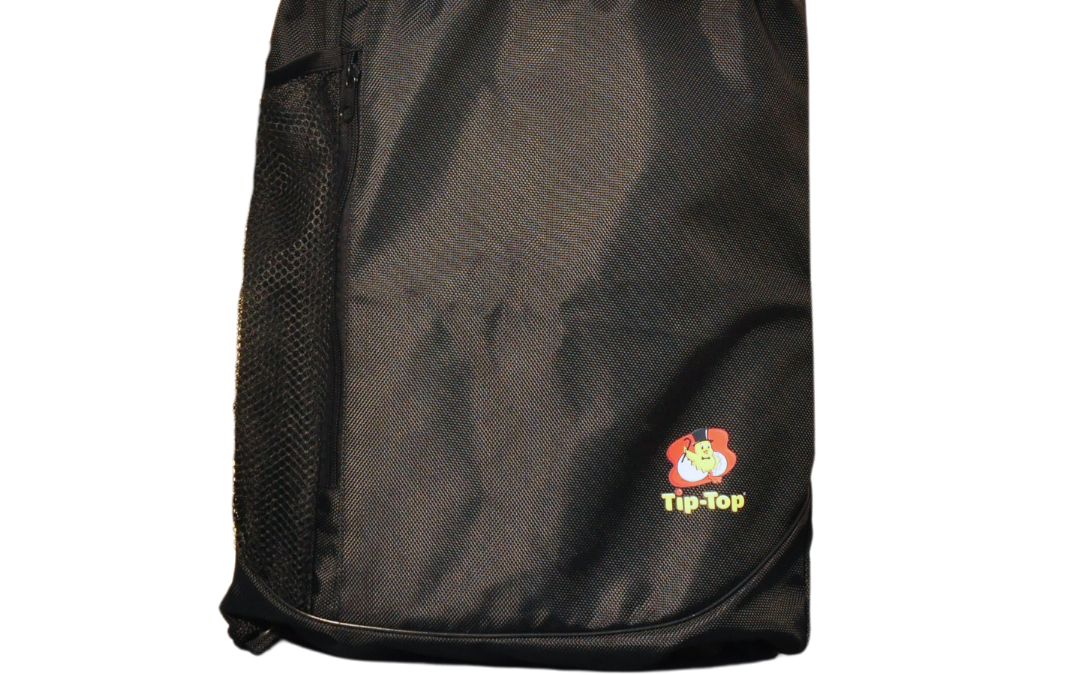 Drawstring Bag with Front Mesh Pocket (Tip Top)