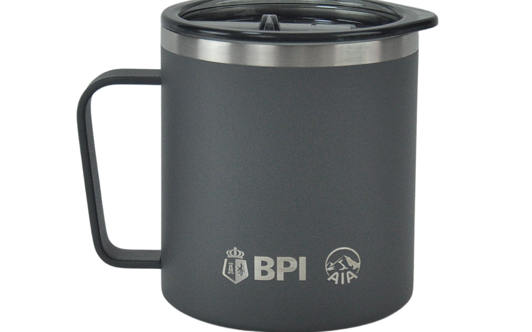 Stainless Coffee Mug with Handle – BPI AIA (TS 8789B)