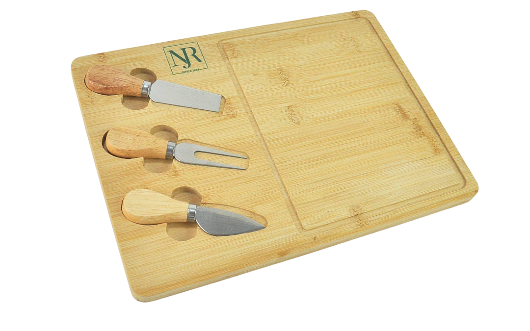 Rectangular Charcuterie / Cheese Board with Serving Knives (WPBC 03)