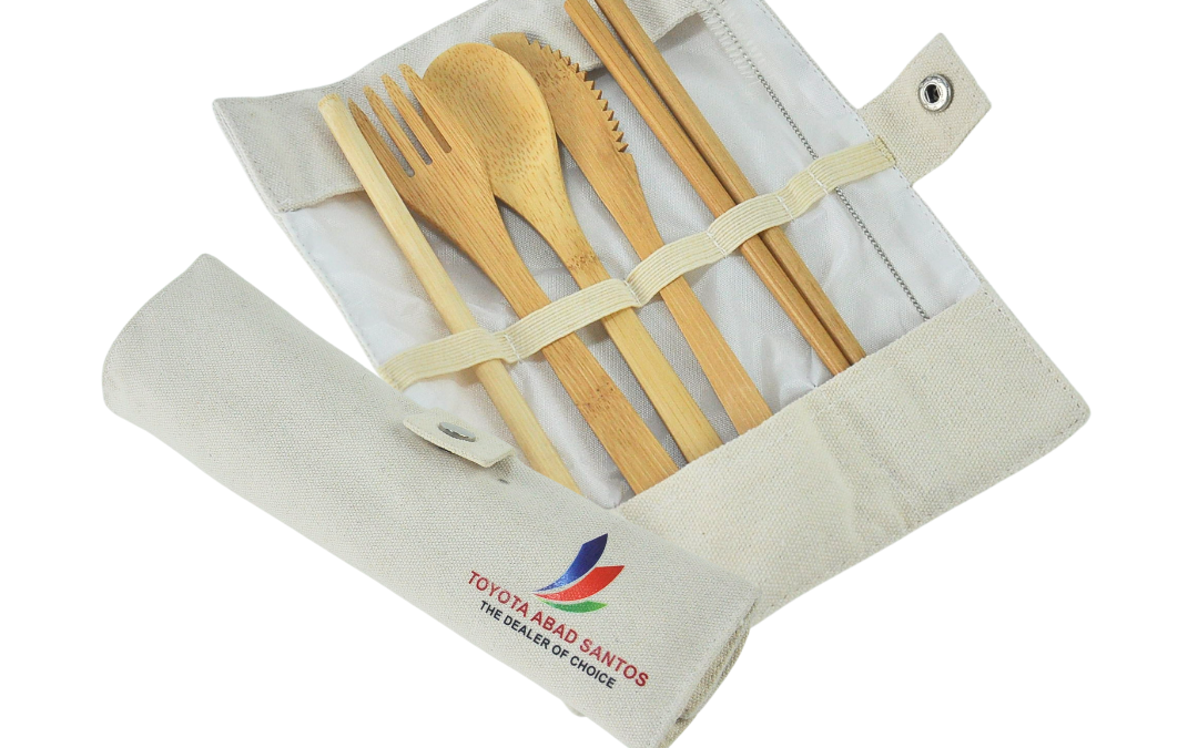 Bamboo Cutlery Set Burito Pouch (FW 112)
