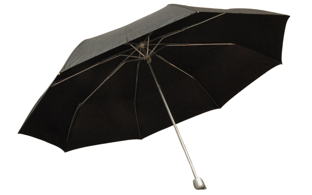Black Three Fold Umbrella (Ready Made)