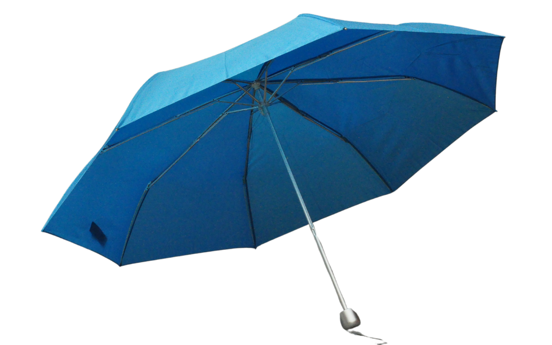 Royal Blue Three Fold Umbrella (Ready Made)