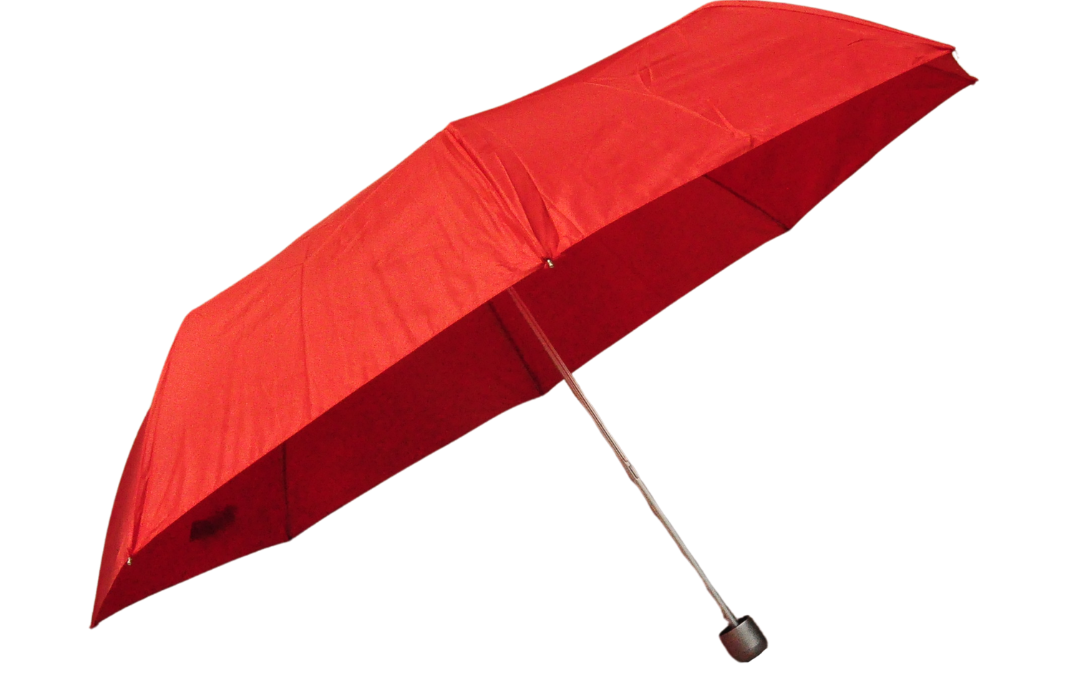 Red Three Fold Umbrella (Ready Made)
