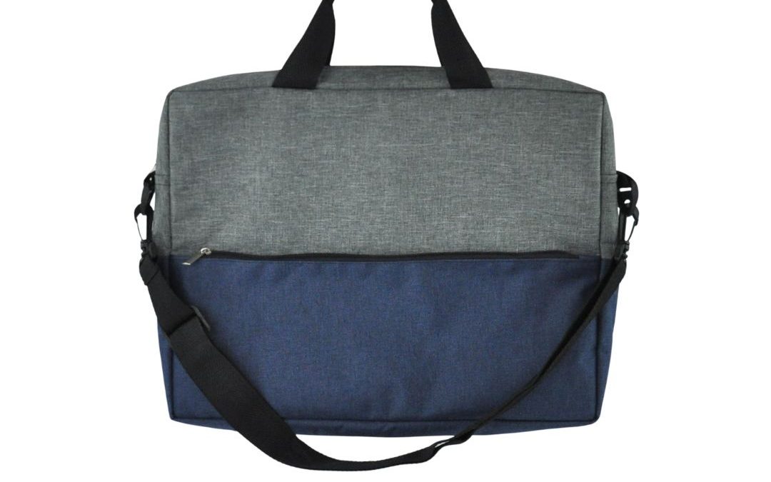 Two Tone Laptop Bag with Adjustable Strap