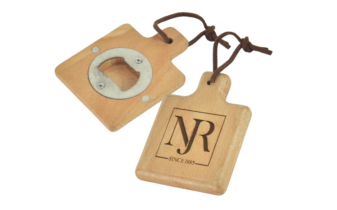 Square Bamboo Bottle Opener with Handle